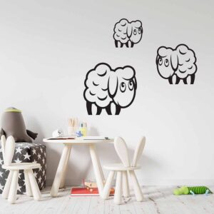 stenska nalepka ovčke