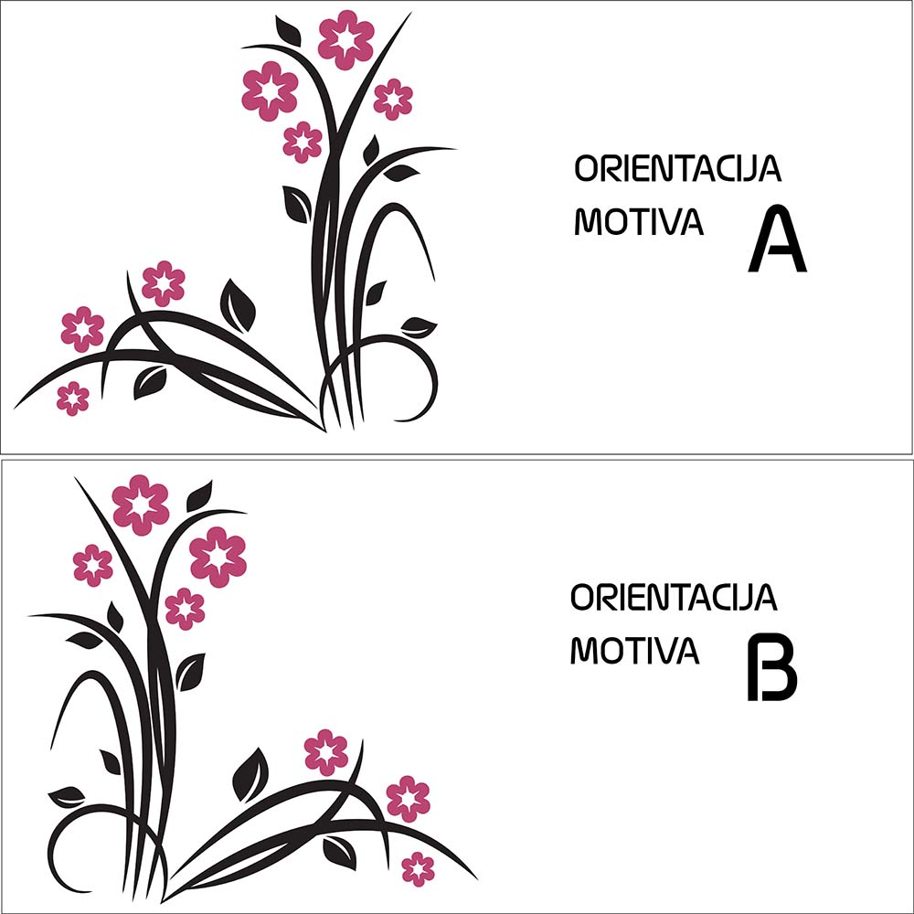 stenska nalepka cvetlice 9211