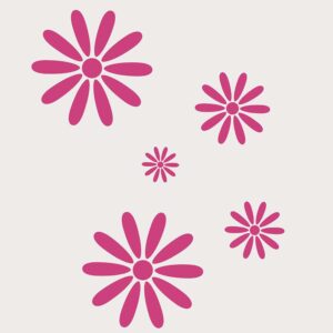 Stenske nalepke rože cvetovi