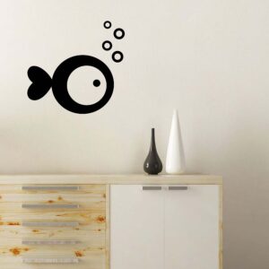 Stenska nalepka ribica