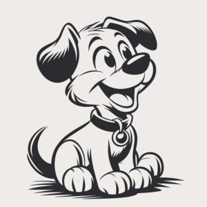 1129 stenska nalepka pes