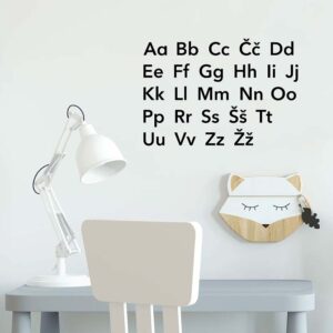 stenska nalepka abeceda