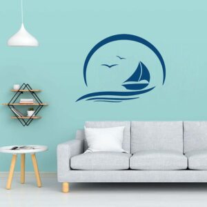 stenska nalepka jadrnica morje