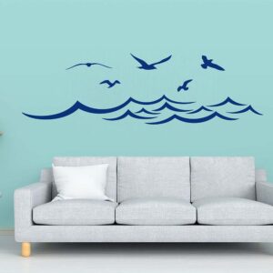 stenska nalepka morski motiv