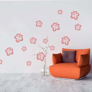 hibiskus nalepka za steno rože