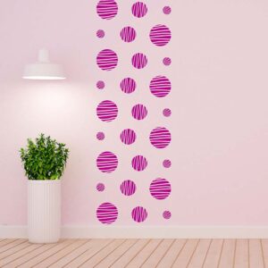 Stenske nalepke črtasti krogci