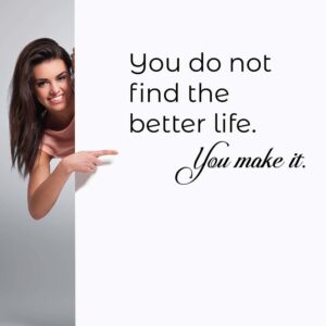 Stenska nalepka motivacijski napis