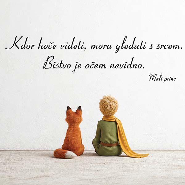 Mali princ napis za na steno