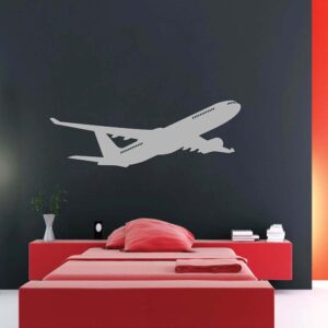 letalo silhueta airbus 220 stenska nalepka