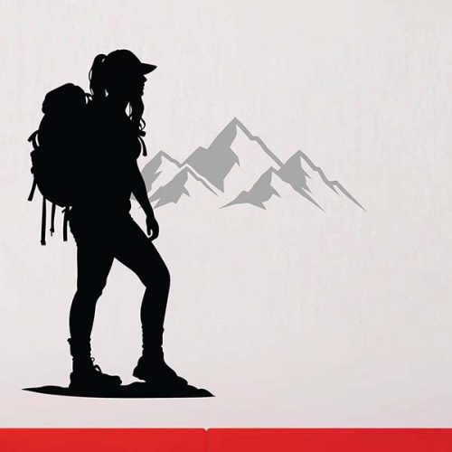 stenska nalepka planinka gore planine