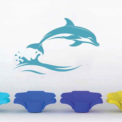 stenska nalepka delfin wall decal dolphin