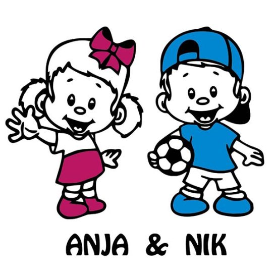 otroci v avtu nalepka 2062